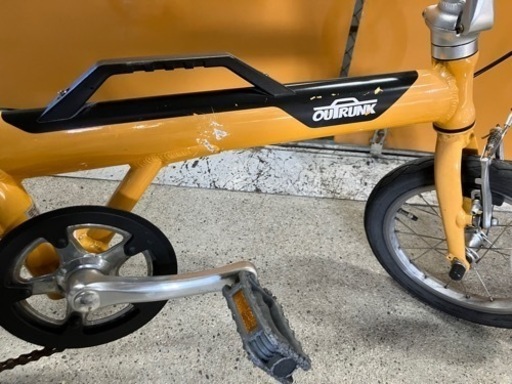 折畳自転車　OUTRUNK 黄色　名古屋発