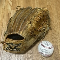 軟式　グローブ　中日井端モデル　硬式ボール付き
