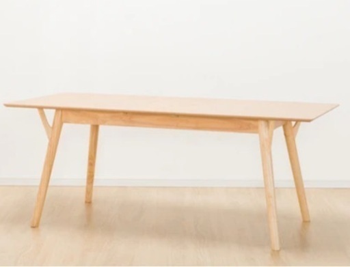 ニトリ 伸長式ダイニングテーブル ライトブラウン 150(180)×80x70
