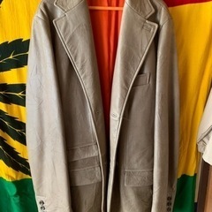 men'sレザージャケットL size程度良し☆