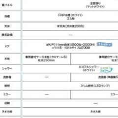 ユニットバス用　ドア　枠セットの画像