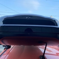 トヨタ　アクア　ルーフキャリア　ルーフボックスの画像