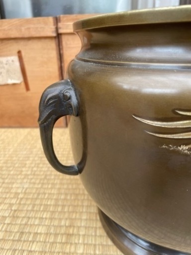 鳳凰火鉢4個セット　灰入り　