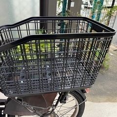 自転車　後ろカゴ　大サイズ　レジカゴが入る大サイズの画像