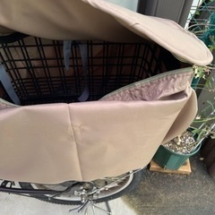 自転車　後ろカゴ　大サイズ　レジカゴが入る大サイズの画像