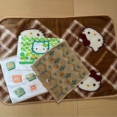 キティー　ひざ掛け毛布&タオル&カレンダー等色々