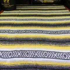 メキシカン　ブランケット　ラグ　イエロー　シートカバー　ラゲッジ...