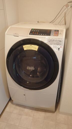 好評完売ありがとう【中古品】 日立 / HITACHI ビッグドラム スリム BD-SV110AL ヒートリサイクル 風アイロン 右開き ドラム式洗濯乾燥機 2016年製 11kg 6kg ホワイト