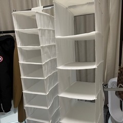 本日のみ掲載。夜には破棄予定です。クローゼット　吊り下げ収納の画像