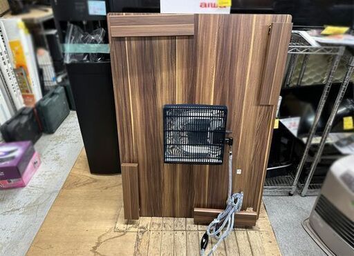 バル有限会社 リビングこたつ 2021年製 幅105cm 家具調 オーク 炬燵 継足 コタツテーブル MS-303h   札幌市白石区
