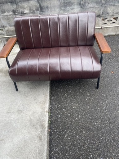 【決まりました】☆ニトリのステインシリーズ二人掛けソファー