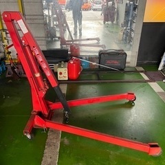 油圧式 エンジンクレーン 1t 1トン 4段階調整 折りたたみ式