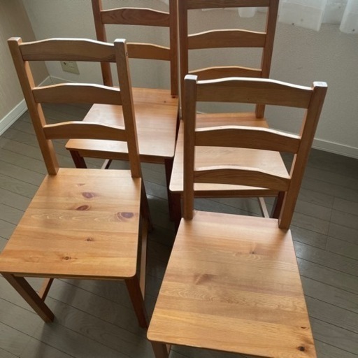 新品未使用 IKEA ダイニングチェア4脚チェアのカバー6 決定】ダイニングチェアIKEA 4脚 (yuyuyu) 筑紫野の椅子