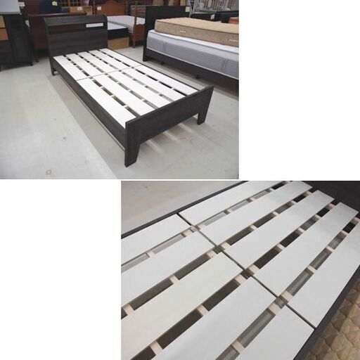 丸一家具 木製シングルベッド Sealy マットレス セット シーリー Sサイズ 寝具 シングルサイズ コンセント2口付き 札幌市 厚