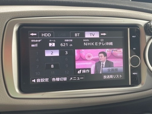 ７インチワイドナビ　フルセグTV CD DVD Bluetooth