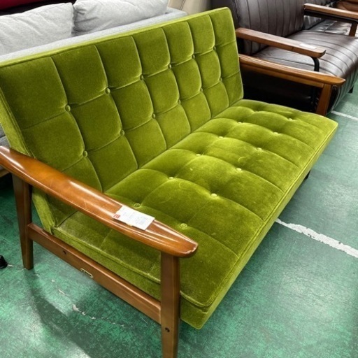 家具ならトレファク吉川店！！ カリモク60 Kチェア 2シーター スレ・キズ・使用感有