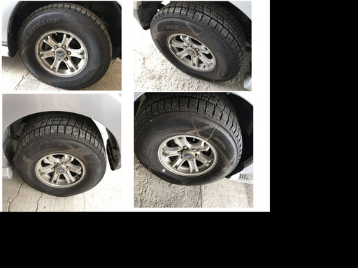 三菱 パジェロ ショート 型式V83W  4WDに使用したスタットレスタイヤホイールセット 4本