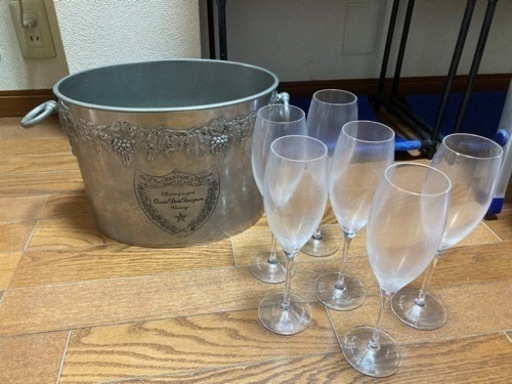 ドンペリ　グラス&シャンパンクーラー
