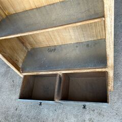 １　本棚　アンティーク　シャビーシック　ブックシェルフの画像