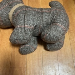 いぬぬいぐるみドアストッパーの画像