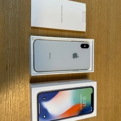 ※値下げしました　箱・充電器等付属品全てあり iPhone XS 64GB シルバー　美品　SIMフリー　　初期状態　　　　　　　30000円→27000円の画像