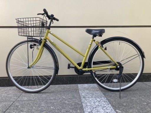 27インチ 自転車 ママチャリ ブラック 黒 グリーン 緑