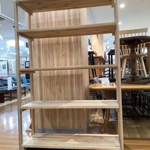【トレファク神戸南店】国産杉ラック 5段 アウトレット品（未使用キズ有り品）【取りに来られる方限定】