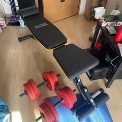 【格安&お値下げ】筋トレ台とダンベル10kgセット お譲りします