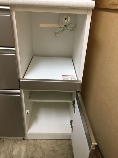 ニトリ キッチンボード 食器棚 レンジ台 システムキッチンボード アルミナ2  おしゃれ クリーニング済 幅100cm おしゃれ 堺市