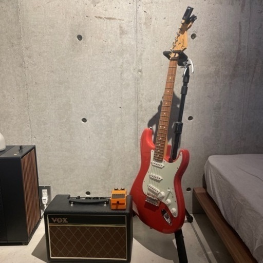 フェンダーギター　アンプ、エフェクター、スタンド等付き