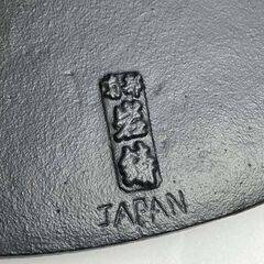 【中古品】南部鉄器 鉄鍋 南部 岩鋳 JAPAN 日本製 総重量約3.5㎏ ※傷み有りの画像
