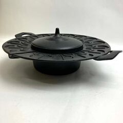 【中古品】南部鉄器 鉄鍋 南部 岩鋳 JAPAN 日本製 総重量約3.5㎏ ※傷み有りの画像
