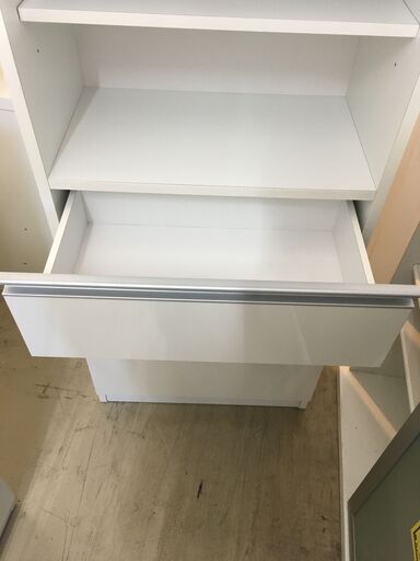 収納棚 ホワイト 幅60cm チェスト すきま すき間 隙間 洗面所 脱衣所