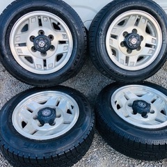 冬タイヤ 195/65R15 ランクル用アルミ付き深溝スタッドレ...