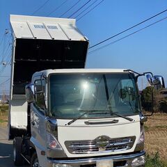 【V-0062】日野 レンジャー FC3JCE　高床 4t ダンプ　コボレーン付き　18万キロ　H14年式　最大積載量3850kg　メッキパーツの画像