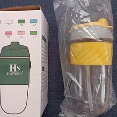 水筒　スポーツボトル　ストローボトル　新品未使用　   450ml  hawson 黄色 の画像