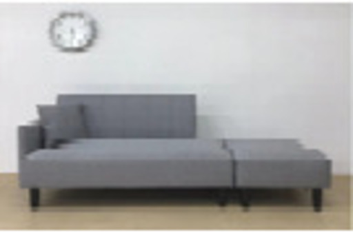 セール価格でお買い物 人気カウチソファー ソファベッド 3181グレー