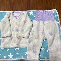 フリースパジャマ 80cm 2着まとめて
