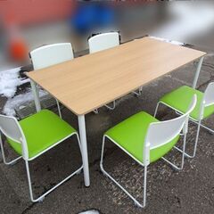 ①アスクル■マルチワークテーブル【AWT-T1575】イス5脚 会議テーブル 会社 ①アスクル□マルチワークテーブル【AWT-T1575】イス5脚 会議