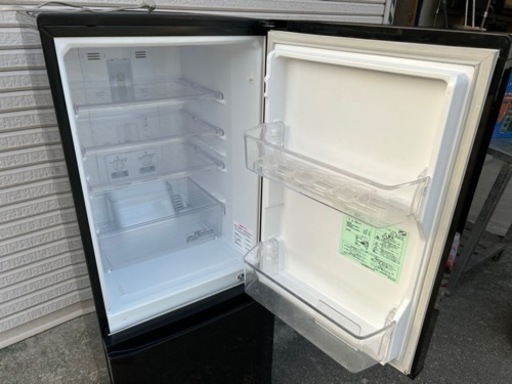 三菱 146L 2ドア冷蔵庫（サファイアブラック）MITSUBISHI MR-P15X-B
