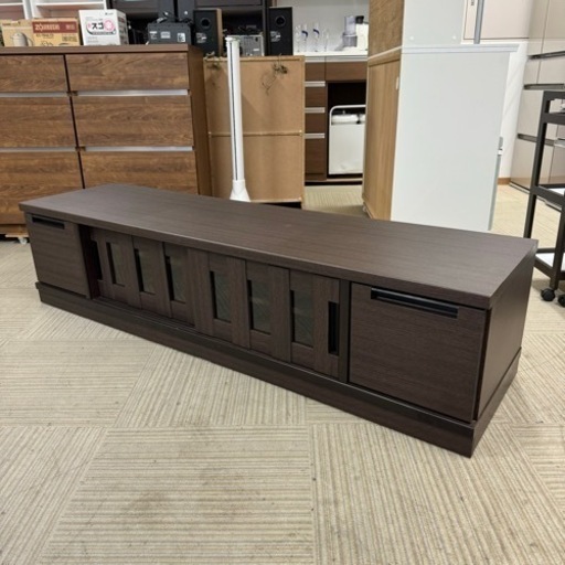 【超美品‼️】定価49,990円♪ ニトリ 170cm幅ローボード(アケビ170) テレビ台 リビング収納家具 木目調ダークブラウン♪