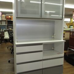 R304 IDC大塚家具購入 高級 キッチンボード、食器棚、幅120cm Used・美品