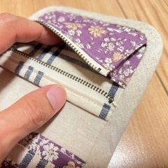 処分❗️未使用❗️ハンドメイド　財布　小銭入れ　カード入れの画像