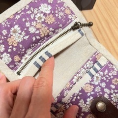 処分❗️未使用❗️ハンドメイド　財布　小銭入れ　カード入れの画像