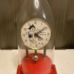 鉄腕アトム ロケット型ゼンマイ式置時計 昭和レトロ