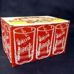 ☆コカ・コーラ ワールドグラス 6個セット Coca－Cola 食器 ホームサイズ レトロデザイン ガラス製 ノベルティグッズ 札幌 北20条店の画像