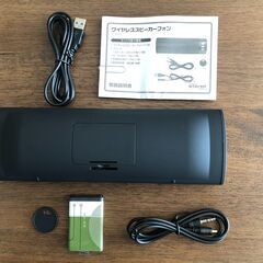 未使用　Bluetooth対応 ワイヤレススピーカー 　ST-BS01　ブラックの画像