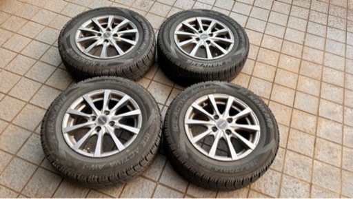 【値引しました】ナンカン AW-1 スタッドレス 185/70R14 ホイール、樹脂チェーン付き4本セット