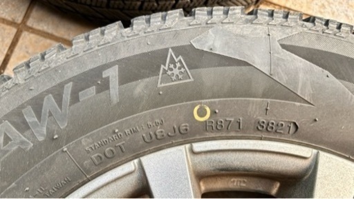 【値引しました】ナンカン AW-1 スタッドレス 185/70R14 ホイール、樹脂チェーン付き4本セット