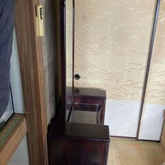 昭和レトロ 鏡台 ドレッサー 宮崎家具 中野区南台でお渡しの画像